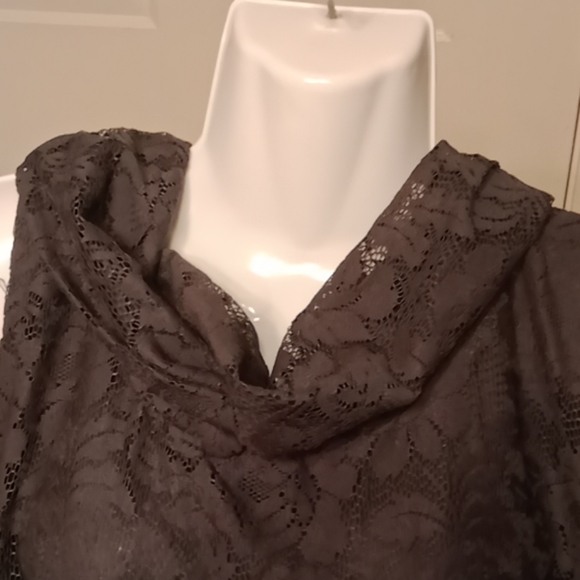Lane Bryant Grey Lace Dress - Picture 4 of 9
